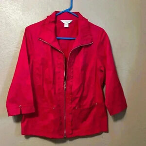 Christopher & Banks Petite Red Jacket
